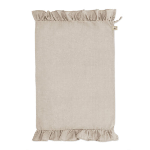Walra - Keukenset Lovely Linen Ruffles - 3x 50x70 cm - Naturel