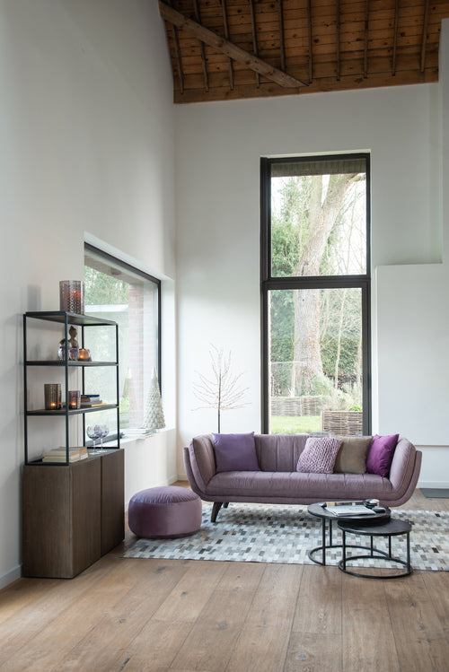 J-Line bijzettafel Rond Oxidize - aluminium/ijzer - zwart/groen - set van 3 - vtwonen shop