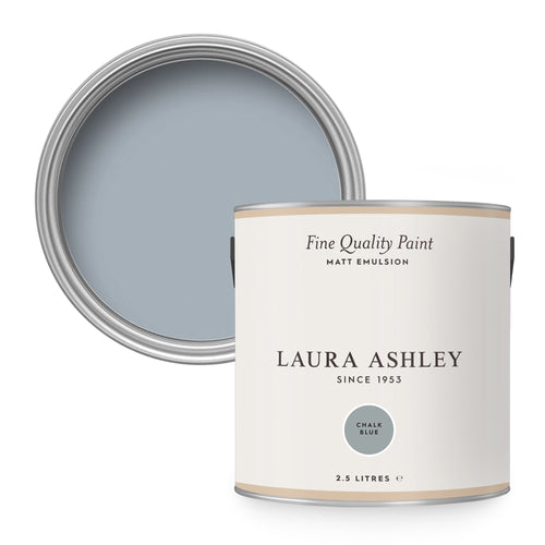 Laura Ashley Chalk Blue Muurverf - 2,5 Liter - Blauw - Mat - vtwonen shop