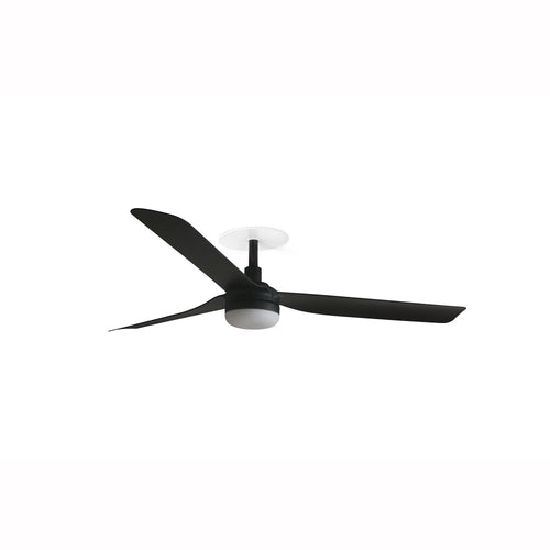 Faro Punt Punt Inbouw LED Plafondventilator 132cm Mat Zwart CCT