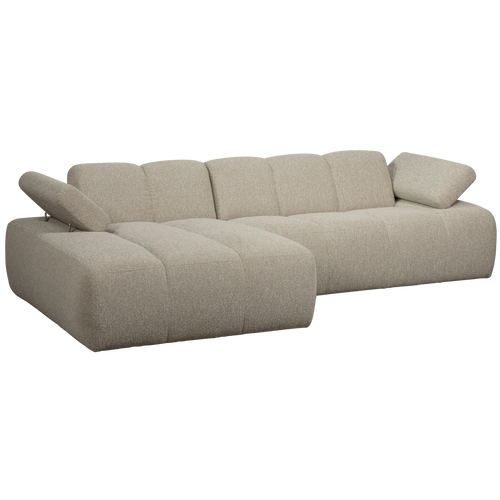 WOOOD chaise longue links Mojo - Bouclé - Beige Melange - vtwonen shop