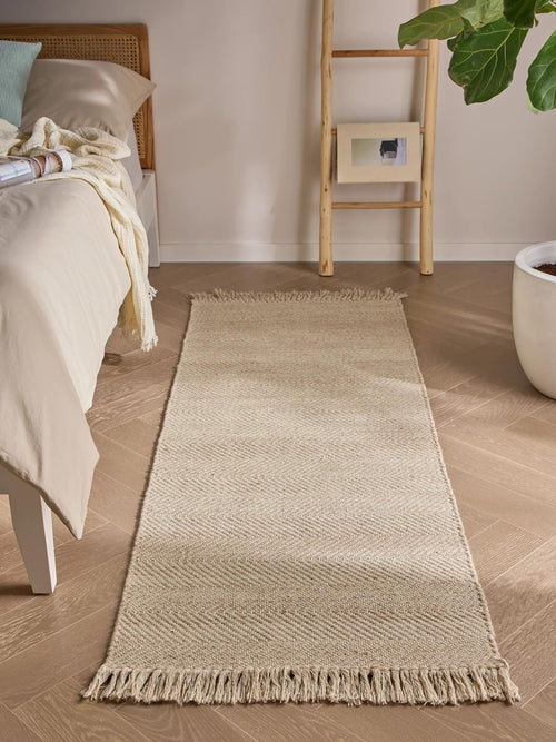 benuta wollen loper Lars - beige - 70x200 cm