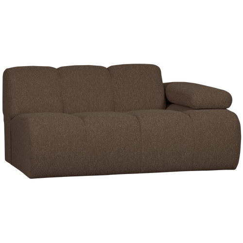 WOOOD 1,5-zits bank met arm rechts Mojo - Bouclé - Bruin - 74x160x97cm - vtwonen shop