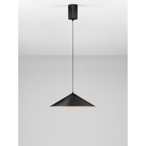 Nova Luce LUI Dome hanglamp voor plafond, zandkleurig zwart, LED 12W 767lm 3000K