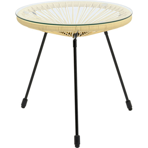 Kare Design Tuin Bijzettafel Acapulco pastel geel