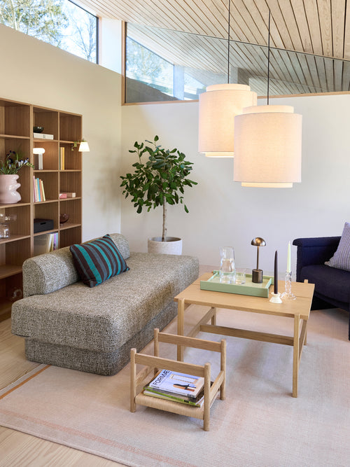 Hübsch tijdschriftencassette Heritage - eikenhout/papier - 33x43xh33cm
