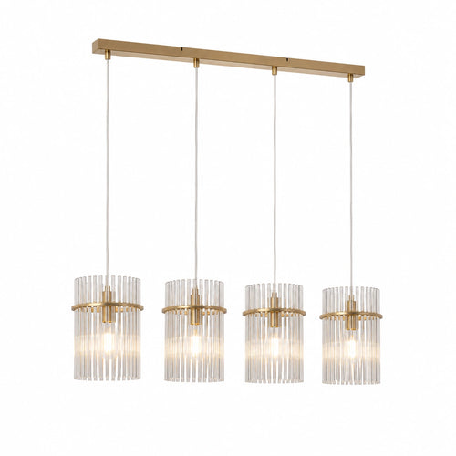Searchlight hanglamp Swizzle - 4 lichts - 111  x 120   cm - goud