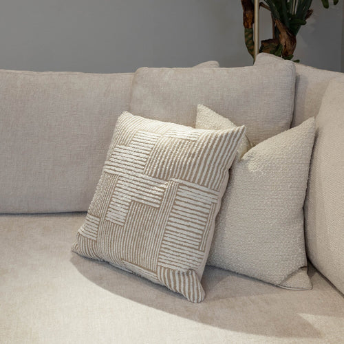 Atmooz sierkussen Mailly - beige - 45 x 45 cm