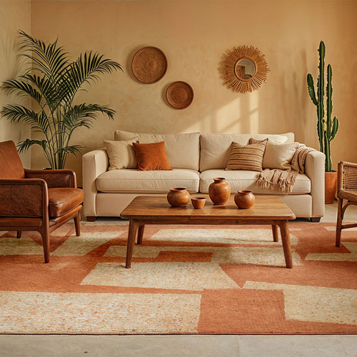 Lola&Moi vloerkleed Cinnamon Gums - roos -240x340cm - vtwonen shop