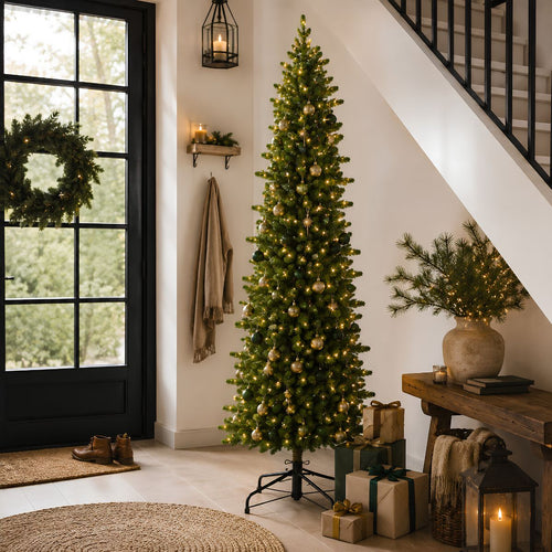 Black Box Trees Harma Kerstboom Pilaarvorm - Kerstboom met Timer & Dimfunctie - Kunstboom met Scharnierconstructie - Kerstversiering met LED