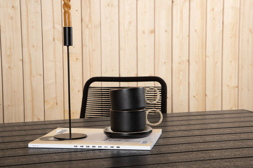 Rebellenclub Rechthoekige Tuintafel Solis - 205 x 90cm - Zwart - vtwonen shop