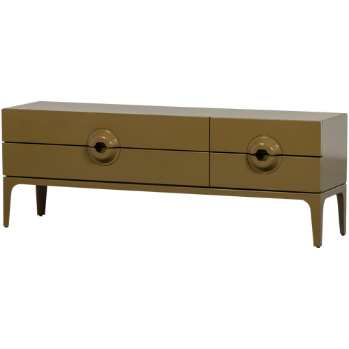 WOOOD tv meubel Merge - Eucalyptus hout - Honinggeel - 57x160x44 - vtwonen shop