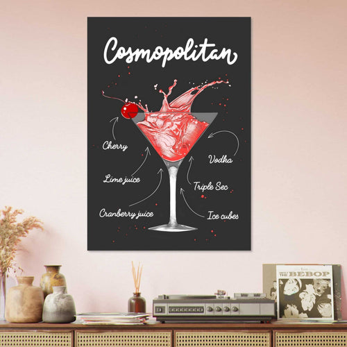 Artfulprints  Cosmopolitan cocktail I – Illustratie   poster 70x100 cm - vtwonen shop