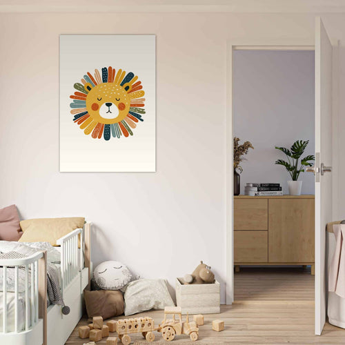 Artfulprints  Boho leeuw   poster 50x70 cm - vtwonen shop