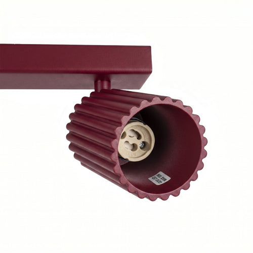 Sollux Lighting Plafondlamp KARBON 6L bordeaux - 117x6,5x16,5cm