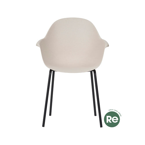 Lisomme Dorian tuinstoel gerecycled bamboe créme - vtwonen shop