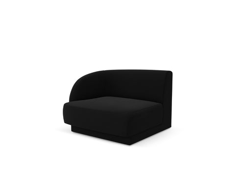 Micadoni - Linker module "Miley" flueel zwart - 90x90x70cm