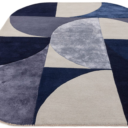 Vloerkleed MOMO Rugs Matrix Oval Indigo 160x230 cm