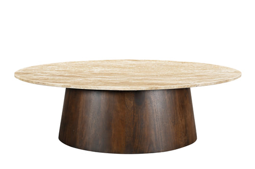Livingfurn salontafel Valentino Oval - 120cm - mangohout
