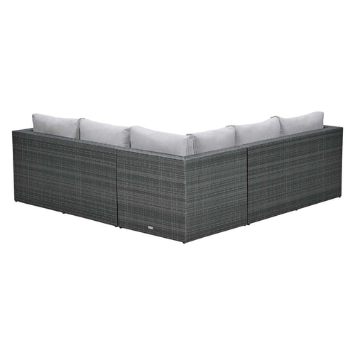 Garden Impressions loungeset Lyon donker grijs 4-delig