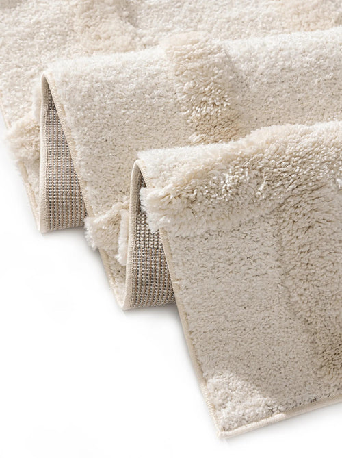 benuta shaggy vloerkleed Tibo - crème - 200x290 cm