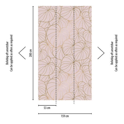 One Wall one Role fotobehang jungle-motief roze - 159 x 280 cm - AS-382801 - vtwonen shop