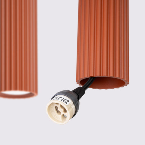Sollux Lighting Hanglamp KARBON 4L rode oker - 81x5x120cm