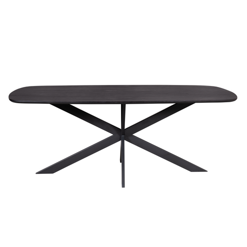 Starfurn  eettafel Elegance - zwart - 110x240x76cm - vtwonen shop