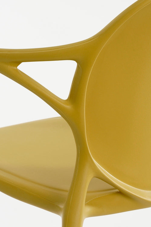 Mica Decorations Nebraska Tuinstoel - L56 x B57 x H80 cm - Polypropyleen - Oker - vtwonen shop