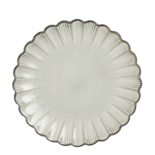 Mica Decorations Corfu Dinerbord - H3 x Ø27 cm - Keramiek - Grijs - vtwonen shop