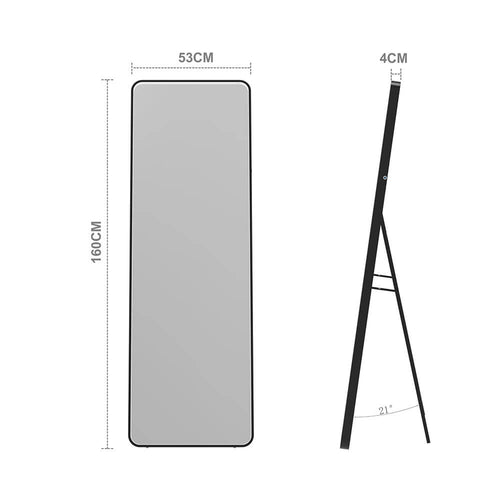 HOME DELUXE LED staande spiegel ADORA rechthoekig 53 x 160 cm - vtwonen shop