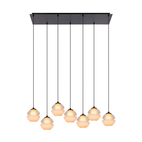 Atmooz hanglamp Reese 7 - wit - 95 x 32 x H 115 cm - G9