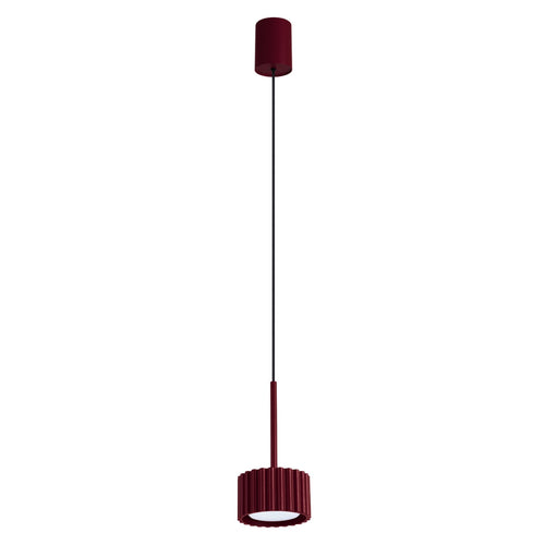 Sollux Lighting Hanglamp AURA 1 bordeaux Gx53 - 10x10x125cm