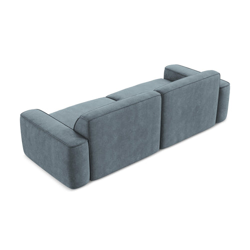 LaMiaSofa 4-zits bank Melissa - chenille stof - jeans - 244x102x70