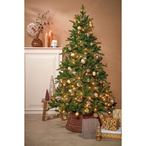 Mica Decorations Kerstboommand - H26 x Ø55 cm - Wilgentakken - Bruin