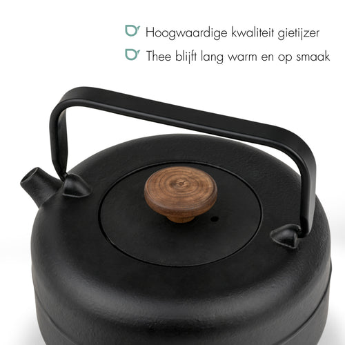 Bredemeijer - Theepot Henan 0,75L gietijzer zwart