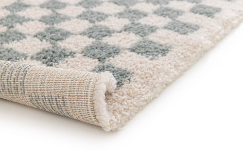 AFK Living vloerkleed Checkers - zeer zacht - groen - 080x150 cm