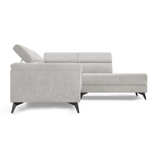 Furnhouse chaise longue bank rechts Betis - Grijs - Stof - 95x290x90