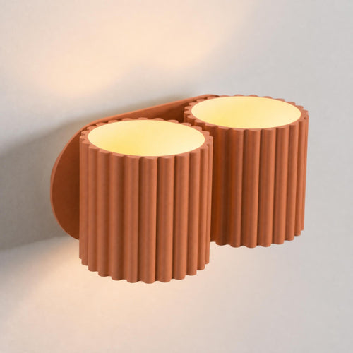 Sollux Lighting Wandlamp AURA 2 rode oker G9 - 21x12x10cm