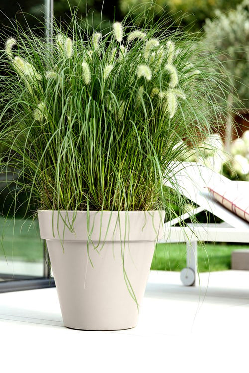elho pure round 60 linnen wit | Bloempot | Tijdloos