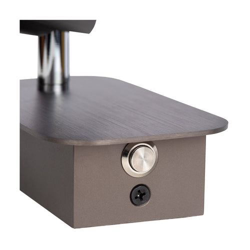Atmooz wandlamp Astro - geborsteld brons - 7 x 8 x H 12 cm - geïntegreerde led