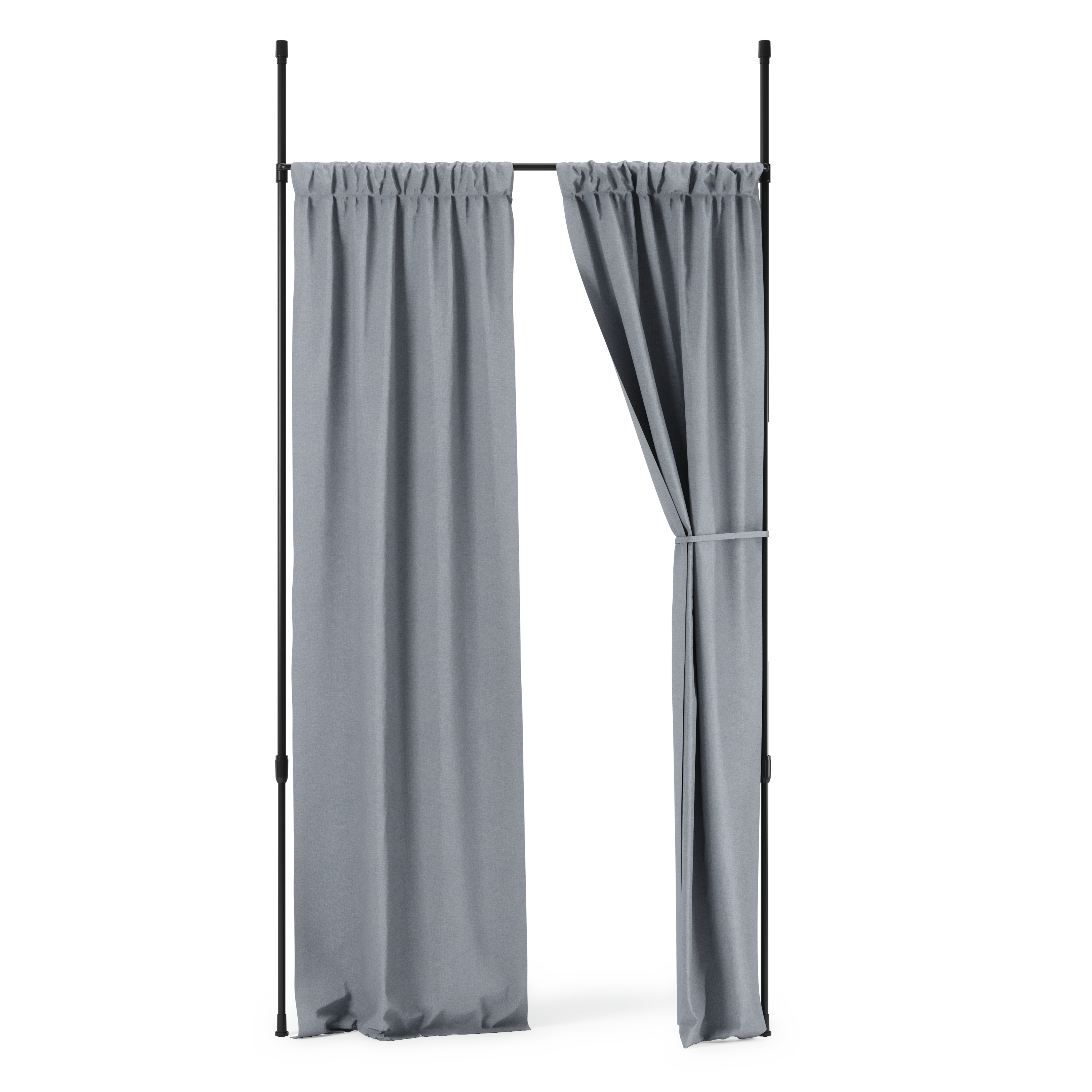Umbra Gordijnroede Blok - Uitschuifbaar 91-183cm - Gun Metal