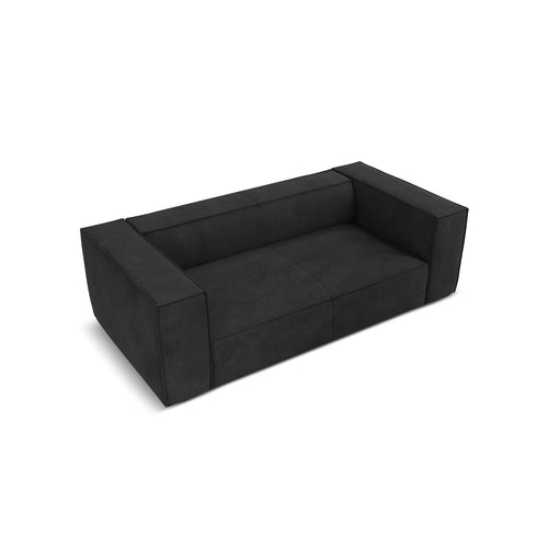 Cosmopolitan Design - Bank Turin 2-zits, structurele stof donkergrijs - 100x212x68cm
