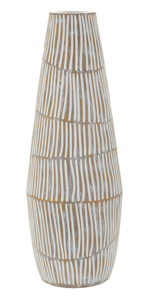 Mauro Ferretti vaas - Ø 17x47 cm - beige