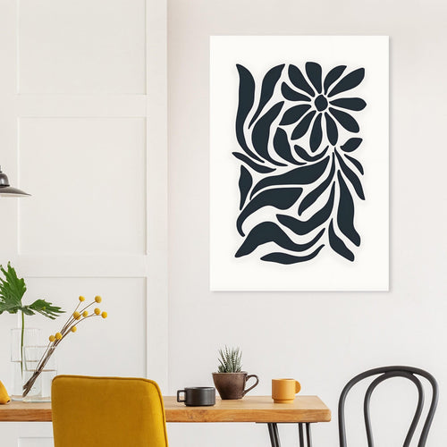Artfulprints Poster Matisse – Inner bloom   - 30x40 cm - Zwart / Wit