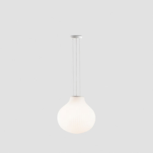 Faro ISABELLE 40cm Globe Hangende Plafondlamp Mat Wit