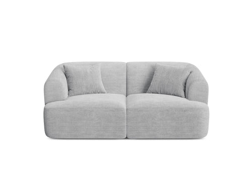 Cosmopolitan Design Modulaire bank Campi 2-zits, ribfluwelen geld - 90x180x70cm