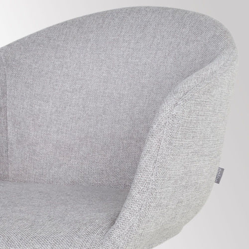 Nolon Nout-Otis Bureaustoel Lichtgrijs - Armleuningen - Wit - vtwonen shop