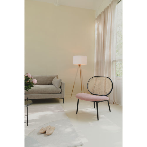 Zuiver Spike Loungestoel Naturel/Roze - vtwonen shop