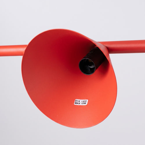 Sollux Lighting Kroonluchter NOX 4L rood - 122x14x215cm